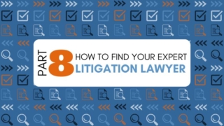 How to Find your Legal Expert Part 8 –Litigation Lawyer