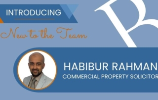 Introducing Commercial Solicitor – Habibur Rahman